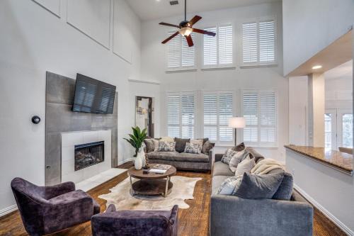 Rowlett Villa | Family-Friendly Retreat: Pool, Games & Theater Awaits