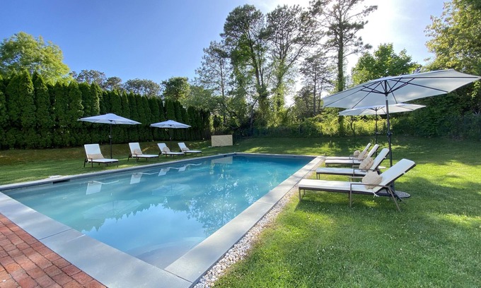 Shinnecock Hills House | Enjoy a Beachside Retreat: 5BR Home with Pool & Yard