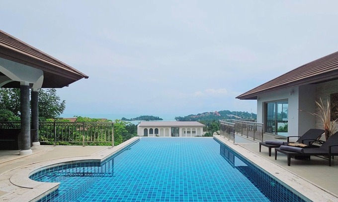 Choeng Mon Villa | Horizon Villas: 5BR Retreat with Pool and Kitchen Access