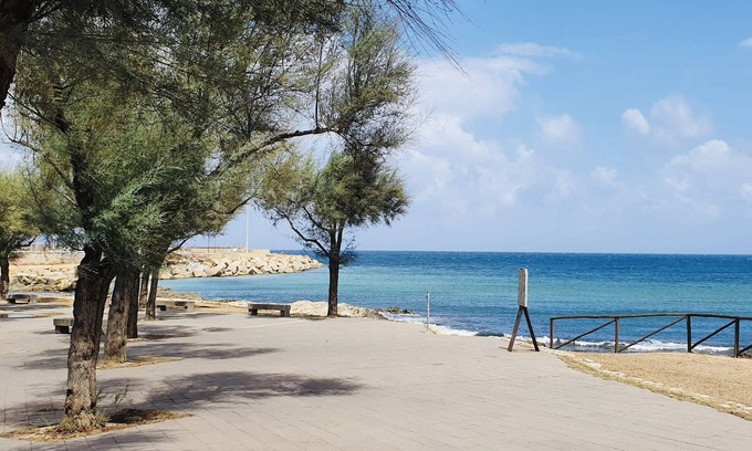 Porto Torres Apartment | Beach Center Getaway: Emy Mare with Ocean Views & Spa