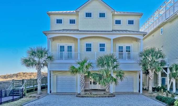 Ocean Isle Beach House | Oceanfront Bliss: 6 Beds, Private Pool & Top Rated 9.8!