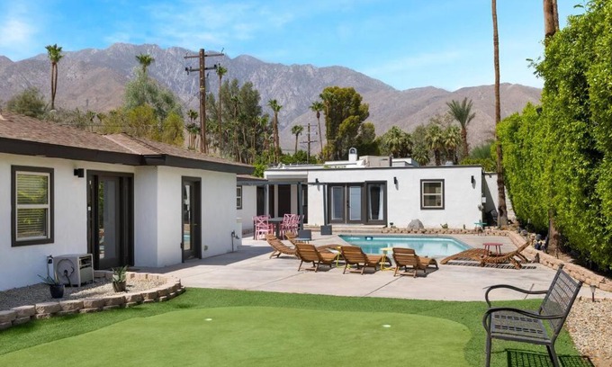 Racquet Club West Villa | Inviting 6 Bedroom Desert Oasis with Pool and Spa