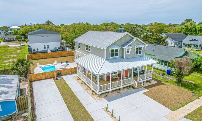 North Carolina Coast House | Family-Friendly Retreat with Pool, Hot Tub & Ocean Views