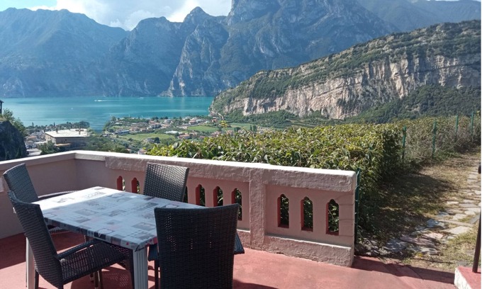 Torbole sul Garda Villa | Inviting Double Room with Large Balcony Over Lake Torbole