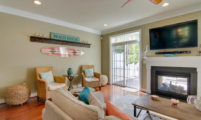 Sawgrass South House | Bright Rehoboth Beach Townhome with Pool & Ocean Views