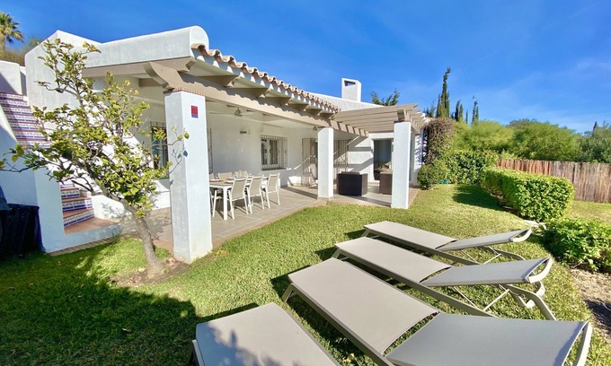Mijas Villa | Elegant Boho Chic Villa with Private Pool & Spa Retreat