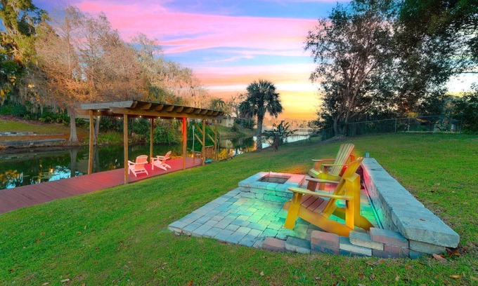Edgewood Villa | Idyllic Lakefront Retreat with Pool, Hot Tub & Fire Pit