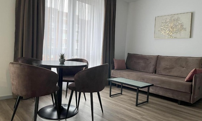 Klaipeda Apartment | Top-Rated 7th Floor Apartment with Free Parking for Families