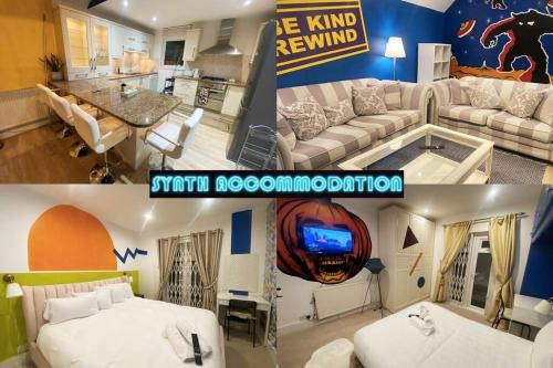 Wimbledon Apartment | Retro 3-Bedroom Apartment in Wimbledon with Arcade & Netflix