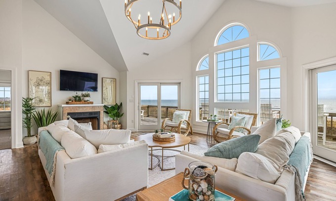 Frisco House | Oceanfront Retreat in OBX with Pool & Hot Tub Access