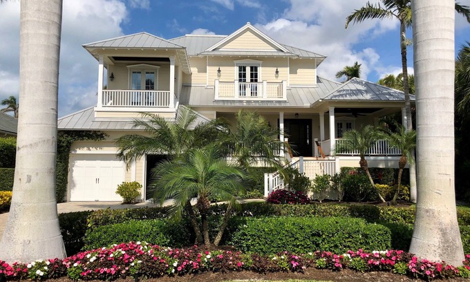Old Naples House | Prime Beachside Home in Old Naples with Pool & Ocean Views