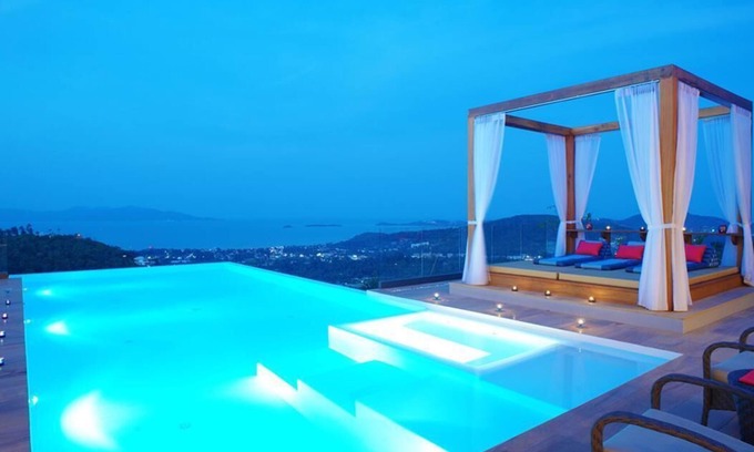 Bophut Hills Villa | Gorgeous 9 Br Sea View Villa with Private Pool & Spa