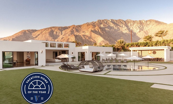 Racquet Club West House | Top-Rated 9BR Oasis Estate with Spa & Private Pool