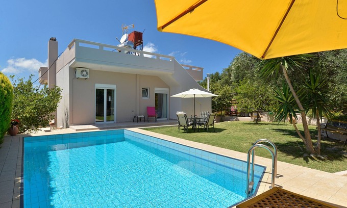 Xirokampi Villa | Private Pool Villa with Ocean View, Rated 10/10 by Guests
