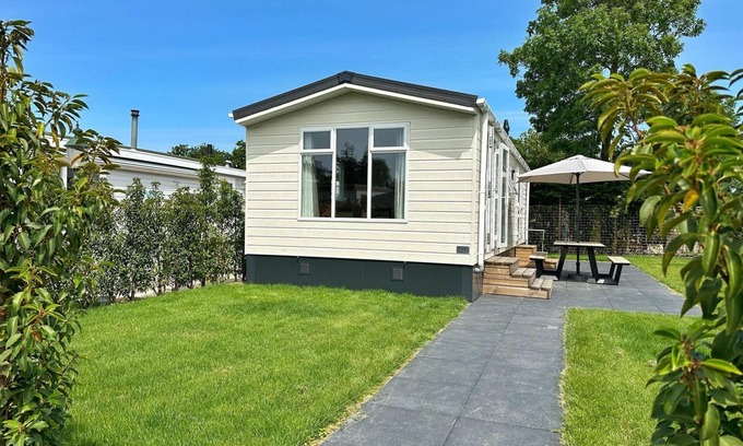 Municipality of Schagen House | Modern Chalet with Terrace, Free WIFI & Pet-Friendly Stay