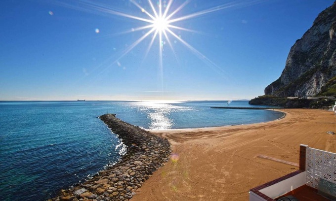 Gibraltar Apartment | Bright Modern Studio with Private Balcony Overlooking Sandy Bay