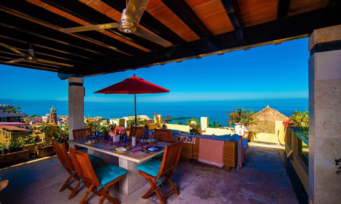 Downtown Puerto Vallarta House | Ideal Open-Air Retreat for Groups in Downtown with Ocean Views