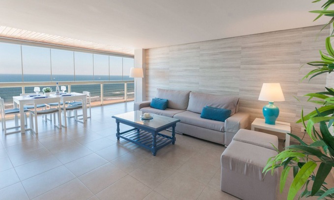 Grau i Platja Apartment | Steps to the Beach: Family-Friendly Condo with Ocean Views