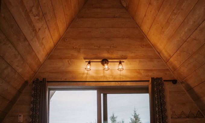 Emigrant Cabin | Discover A-Frame 1 @ Tiny Town Campground - Boutique Getaway