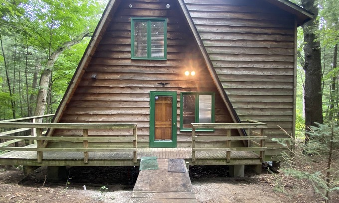 Allegan House | Serene A-frame Cabin with Lake Views and Family-Friendly Amenities