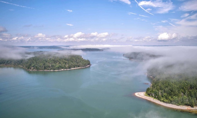 Machiasport Cabin | Oceanfront A-Frame with Hot Tub & Firepit - Pet Friendly