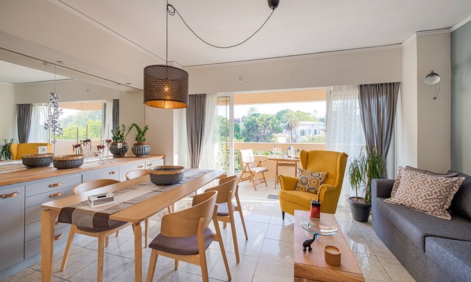 Rhodes Apartment | Renovated Apartment with Ocean View in Rhodes City