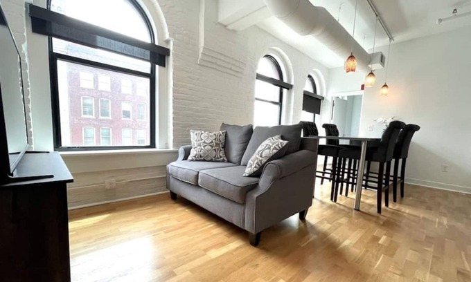 Old Market Apartment | Historic Loft with Howard Street Views in Old Market