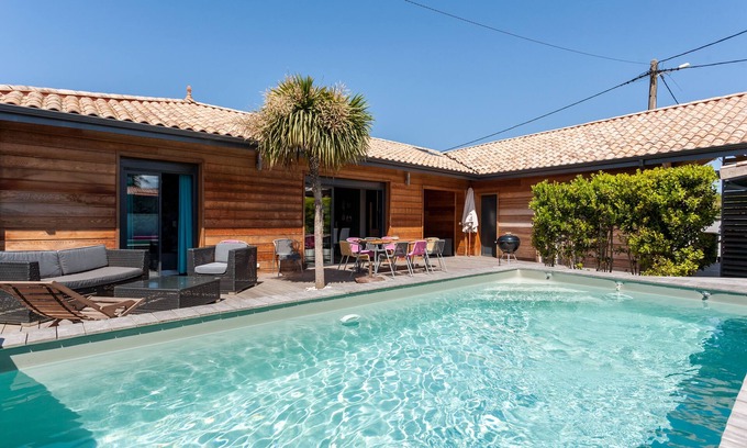 Carcans Plage Villa | Private Heated Pool Retreat Near Carcans Plage Beach