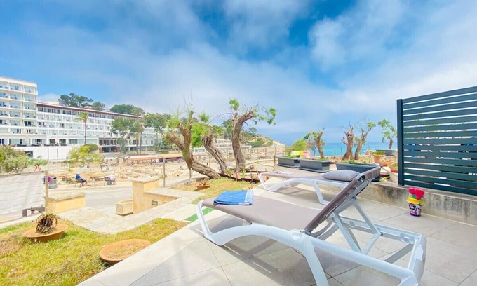 Cala San Vicente Apartment | Relax at A. Mirador Blue C with Oceanfront Views