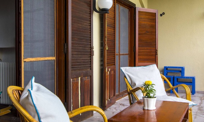 Kriopigi Villa | Cozy Villa Steps from the Beach with Ocean View Amenities