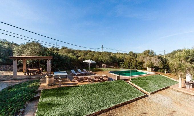 Campos Villa | Idyllic Villa Es Figueral with Pool and Ocean View