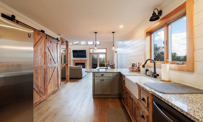 Naples Ski Chalet | Rustic Retreat: Perfect Getaway with Hot Tub & Game Room