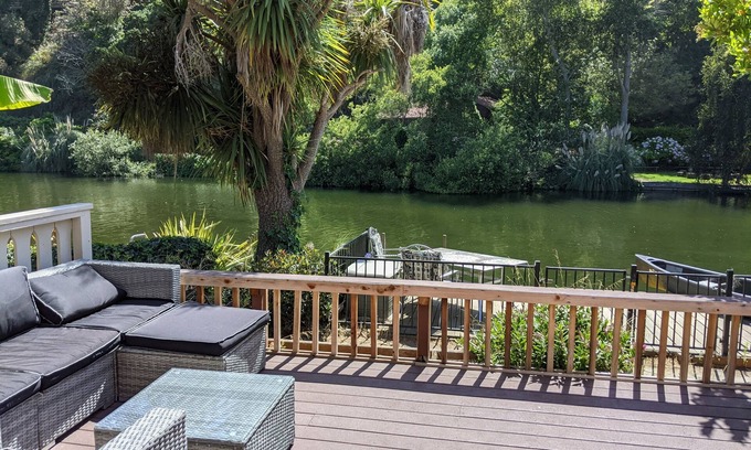 Capitola House | Idyllic Riverside Retreat in Capitola with Top Amenities