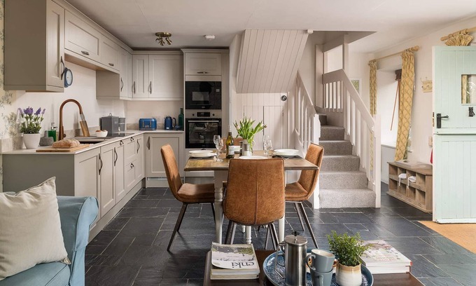 Combe Martin Cottage | Inviting Stone Cottage for 4 with Pool and Spa Amenities