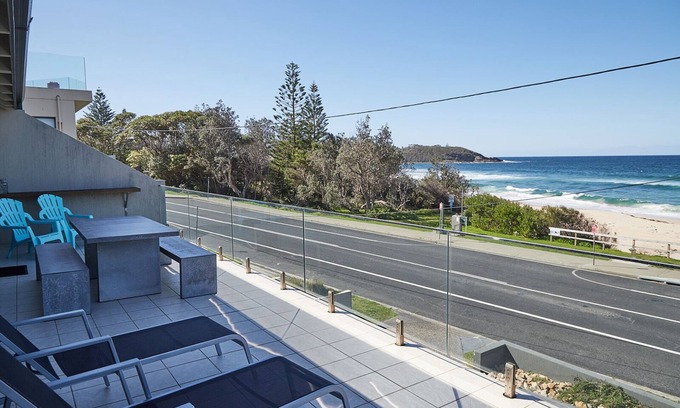 Mollymook Beach House | Steps from Mollymook Beach with Ocean Views and Spa