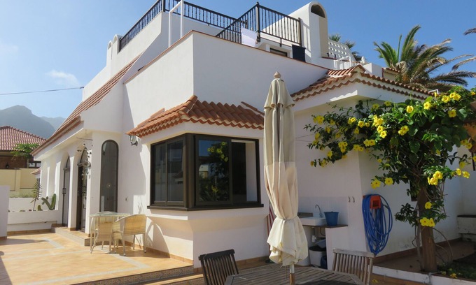 Los Silos House | Steps from the Atlantic: Relax with Pool and Spa Amenities
