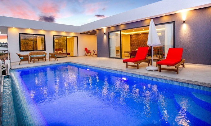 Patara Villa | A stunning contemporary villa with views towards the sea at Patara.