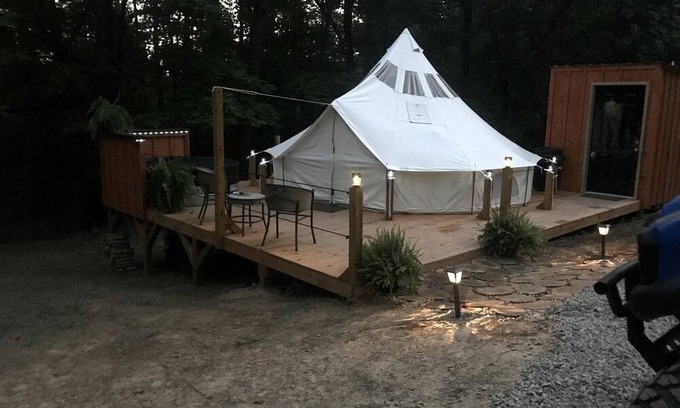 Victor House | A Truly Glamping Experience in this Beautiful Tent in Victor, West Virginia