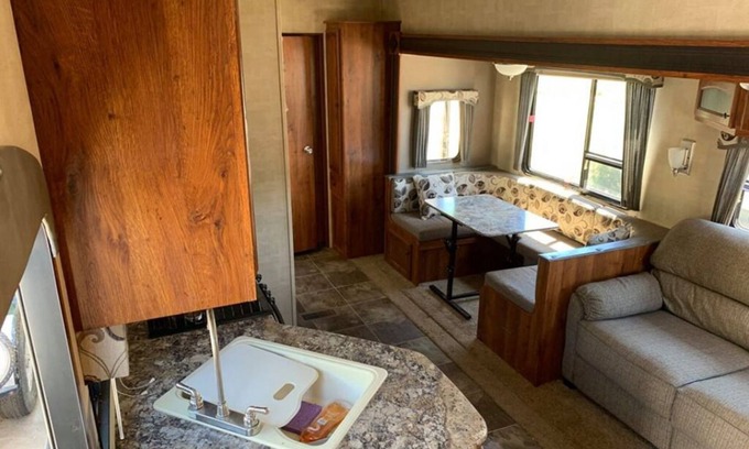 Pueblo House | Quirky Camper Retreat: Unique Pueblo Getaway with Lake Views
