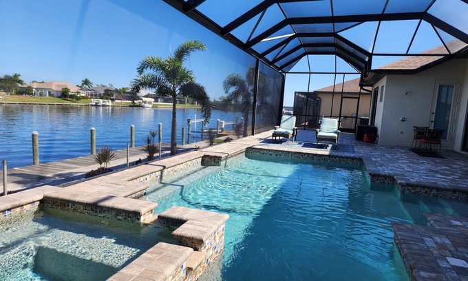 South Gulf Cove House | Waterfront Retreat with Heated Pool, Spa & Gulf Access