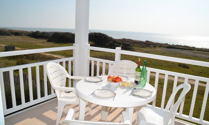 Chateau-d'Olonne Apartment | Inviting A108 Apartment with Ocean View & Pool Access