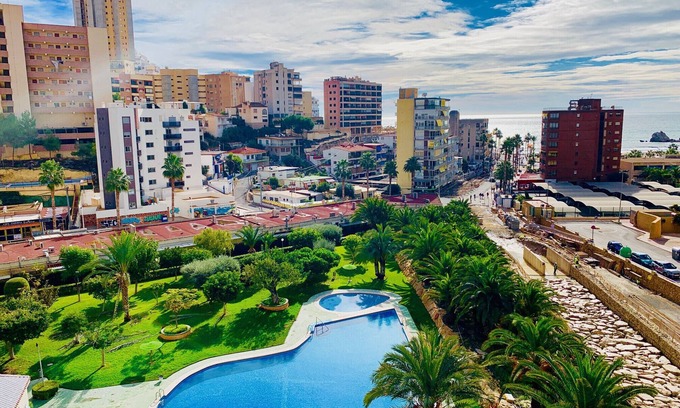 Finestrat Apartment | Beautiful Urban Retreat Steps from the Beach with Spa Access
