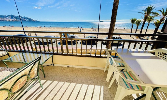 Cala Apartment | Beachfront Poniente: Enjoy Ocean Views and Spa Amenities