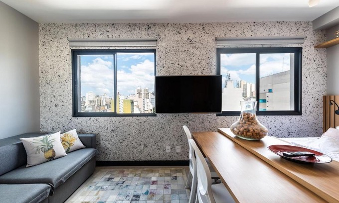 Bela Vista Apartment | Modern AA12 Studio in Bixiga: Guest Rated 10/10