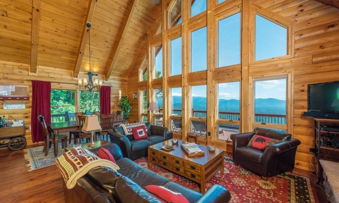 Old Fort Cabin | Escape to Above the Clouds: Log Cabin with Hot Tub & Views