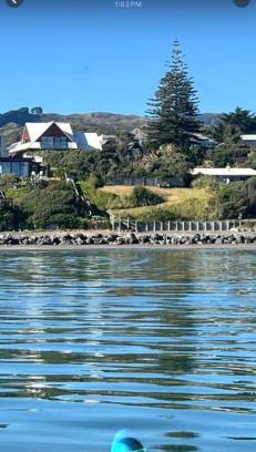 Raumati South House | Beachfront Luxury Stay with Ocean Views and Pool Access