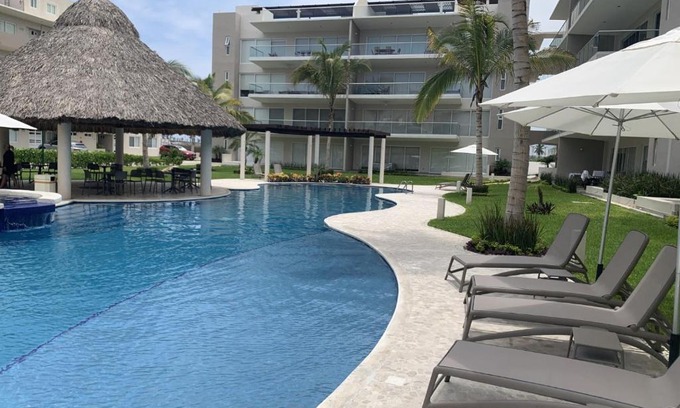 Puente del Mar Apartment | Experience Acapulco Diamante: Ocean View & Private Beach