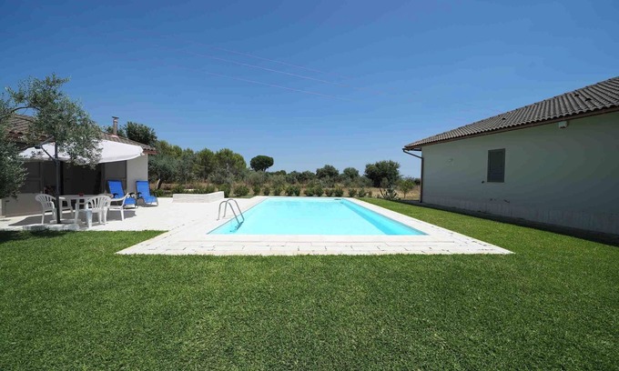 Caltagirone Villa | Inviting Villa with Pool and Ocean View for Your Getaway