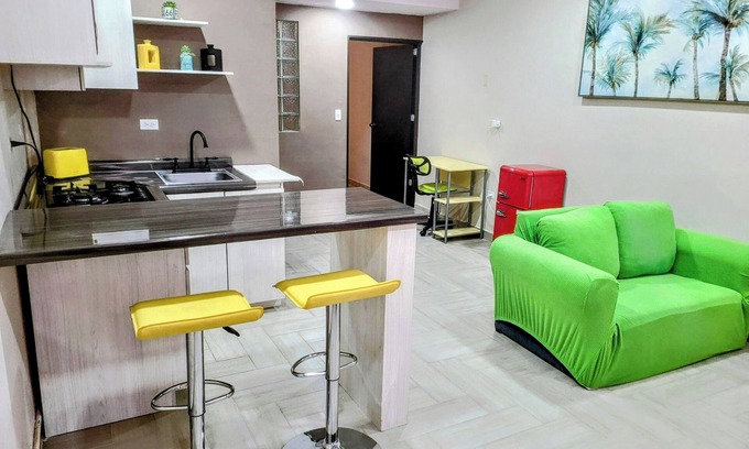 Juarez Municipality Apartment | Acogedor estudio con AC, estacionamiento cerrado y WiFi en cd Juárez