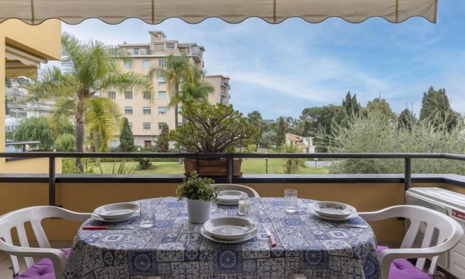 Sanremo Apartment | Oceanfront Acqua Marina by Interhome: Pool & Spa Getaway